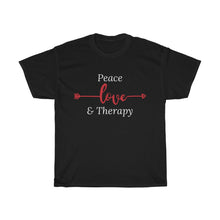Load image into Gallery viewer, &quot;Peace Love and Therapy&quot; Unisex Jersey Short Sleeve Tee